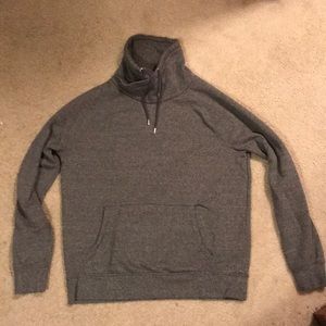 Gray funnel sweater